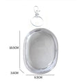 Clear Cable & Cord Travel Organizer Bag | Compact PVC Pouch Cable Organizer Bag Qme white M