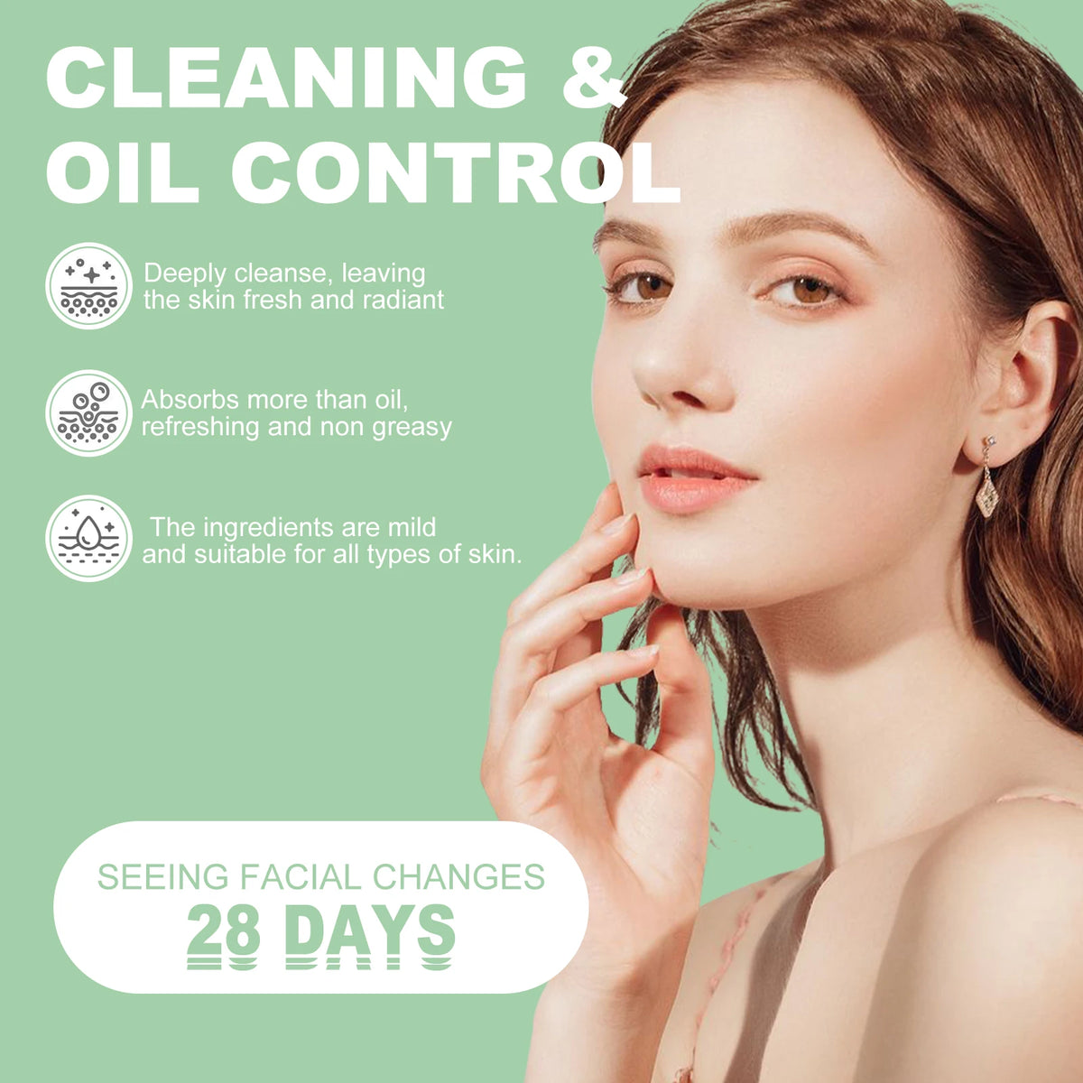 Hoygi Green Tea Cleansing Mask Stick – Pore Purifying 40g Face Cleansing Mask Qst