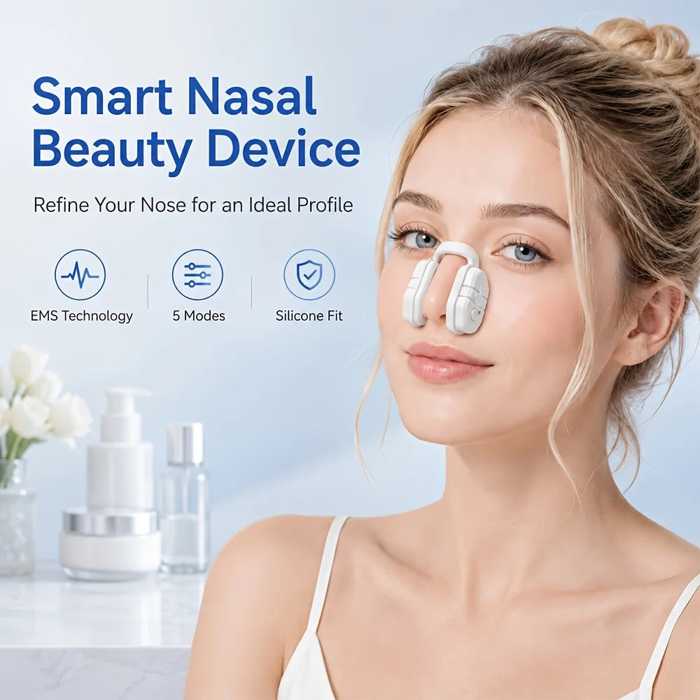Smart EMS Nose Shaper Lifter Clip – Silicone Nasal Massager Nose Shaper Device Qst