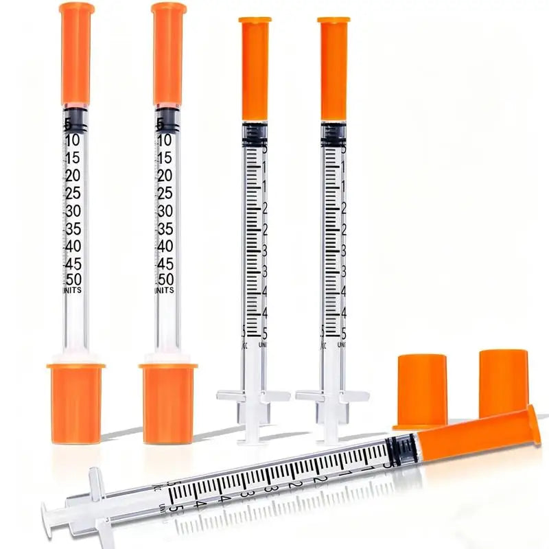 Disposable Sterile Pet Syringes 0.5ml & 1ml – 20 Pack Veterinary Syringe Qme