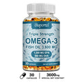 Omega-3 Fish Oil 3600mg – EPA & DHA Softgel Capsules Fish Oil Supplement Qst 30 Capsules