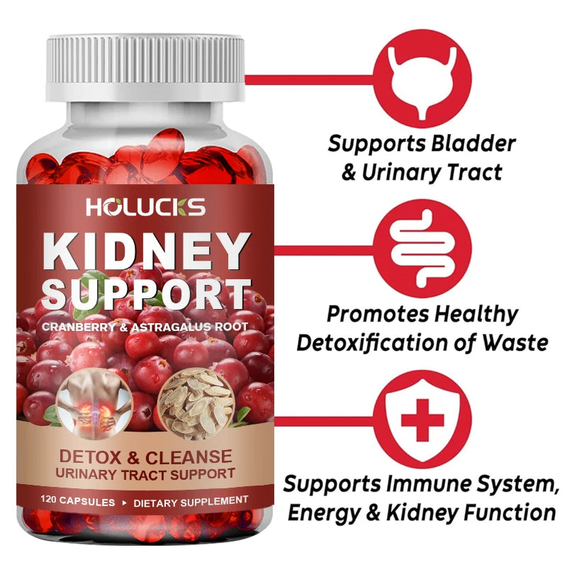 Pure Kidney Support Capsules – Cranberry & Horsetail Herbal Blend Herbal Supplement Capsules Qst