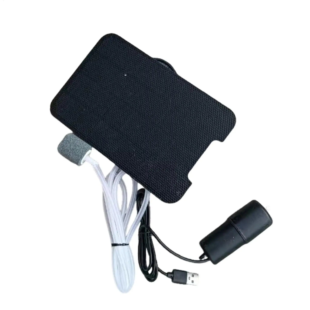 Solar Pond Aerator & Aquarium Air Pump for Fish Tanks Solar Aquarium Air Pump Qme