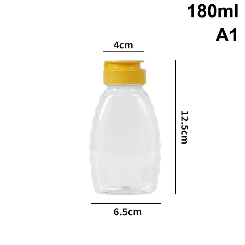 Reusable Squeeze Honey Bottles with Lid – 180 to 720ml Squeeze Honey Bottle Qme A1