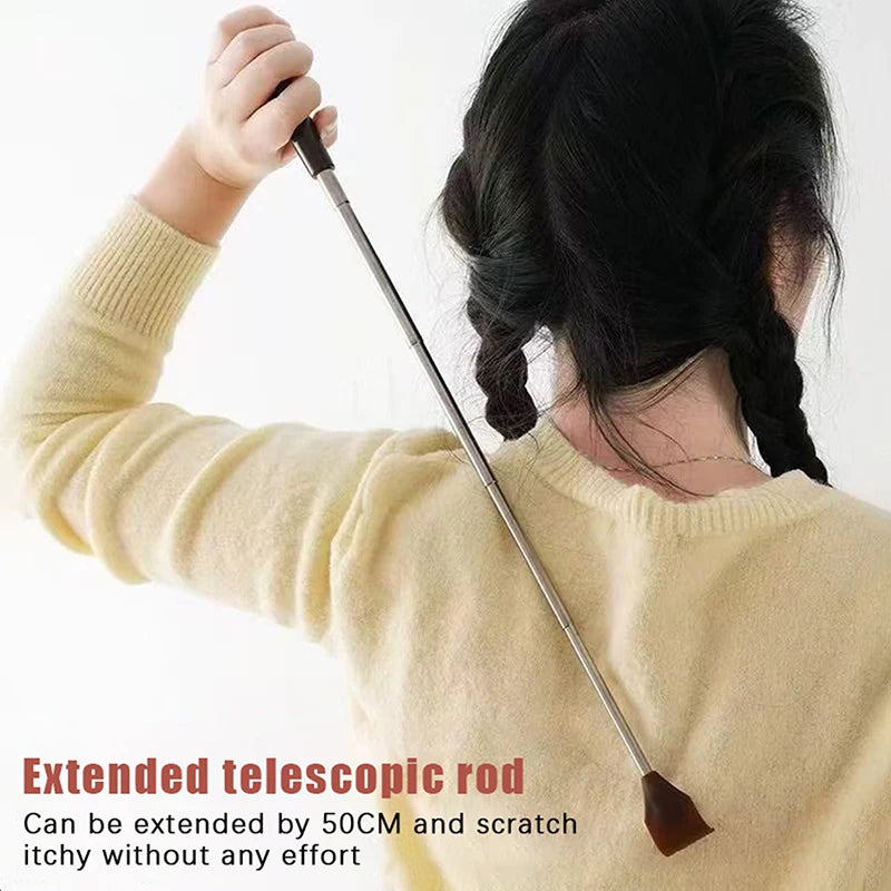 Telescopic Back Scratcher – Extendable Stainless Steel Claw Back Scratcher Qst