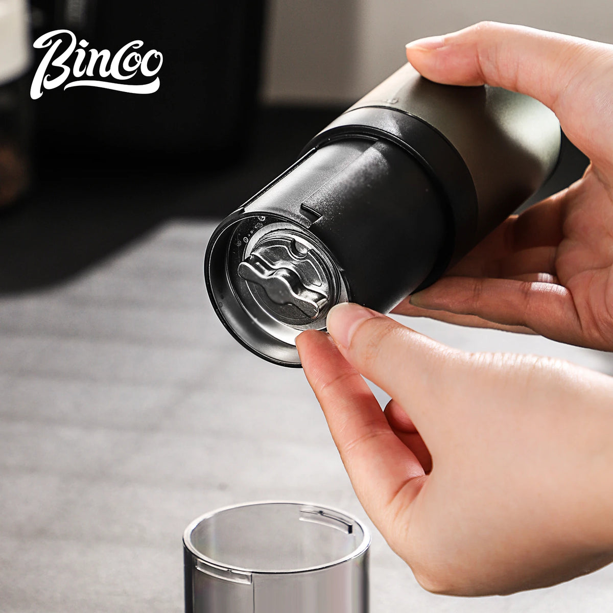 Bincoo Electric Burr Coffee Grinder – Portable Bean Mill Electric Coffee Grinder Qst