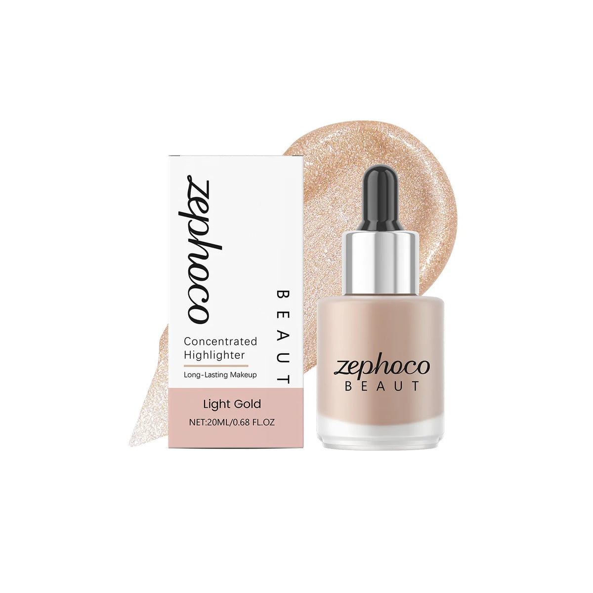 Zephoco Multi-Color Cream Highlighter – High Pigment, All Skin Tones Cream Highlighter Qst Light Gold
