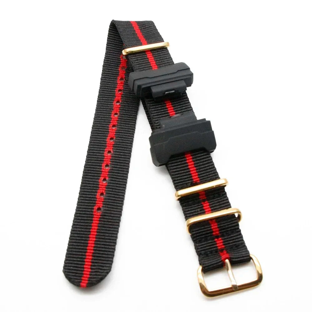 Nylon Watch Strap for Casio G-Shock GA100 GA110 GA120 GA400 Watch Strap Qme