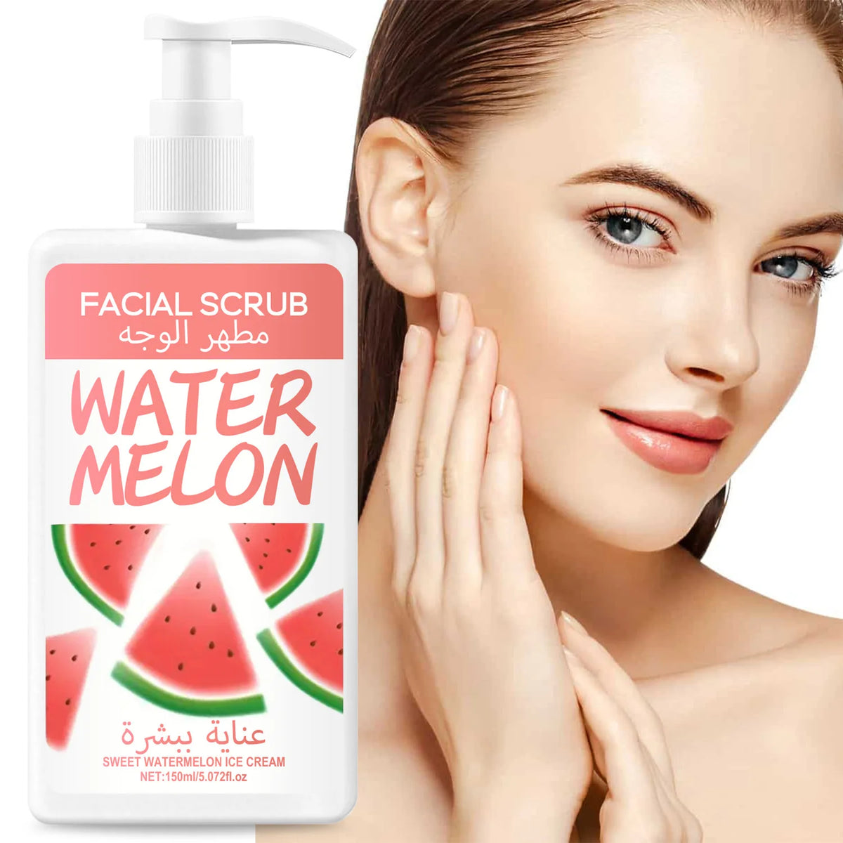 Watermelon Ice Cream Facial Scrub – Cleanse & Brighten Facial Scrub Qst