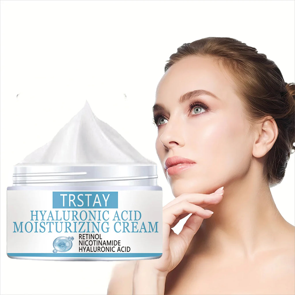 TRSTAY Hyaluronic Acid Cream – Retinol & Nicotinamide Face Moisturizing Cream Qst