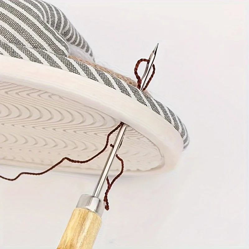 Wooden Handle Sewing Awl – Leather Craft & Shoe Repair Tool Leather Craft Awl Qme