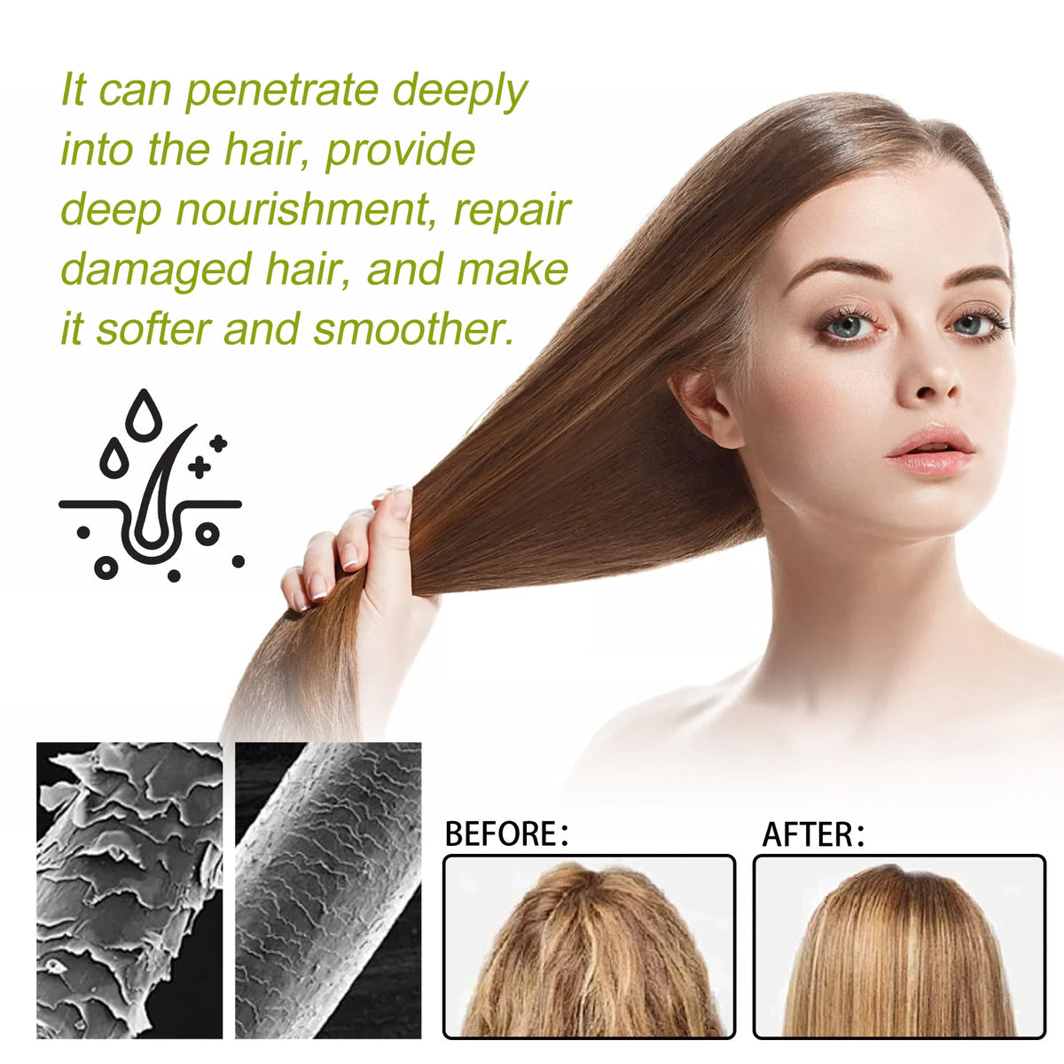 OceAura Amla Oil Hair Mask – Moisture, Smoothing & Repair Deep Conditioning Mask Qst