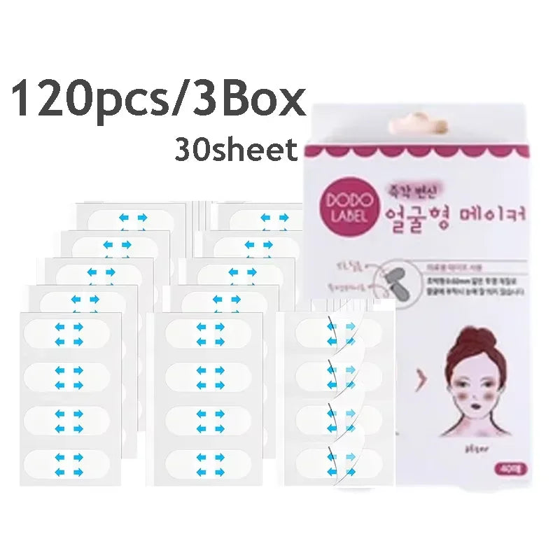 V Lift Face Tape Invisible Lifting Stickers – 10/20/30 Sheets Face Lifting Tape Qme 120PCS