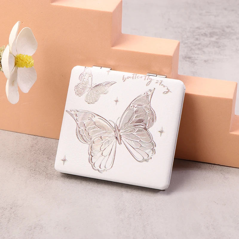 Double-Sided Folding Pocket Makeup Mirror – HD & Magnified Pocket Makeup Mirror Qst