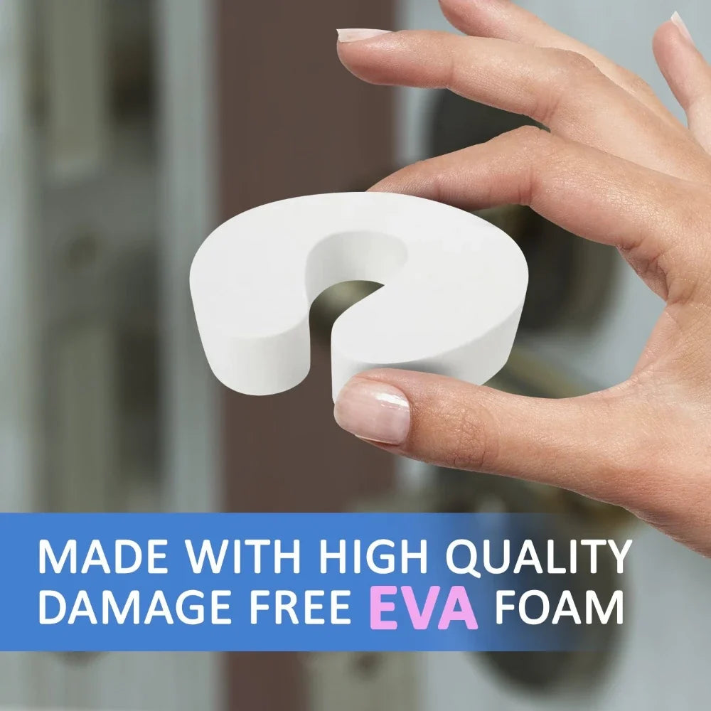 Soft Foam Door Finger Guard Anti-Pinch Clip Stopper 2-4 Pack Door Safety Guard Qme