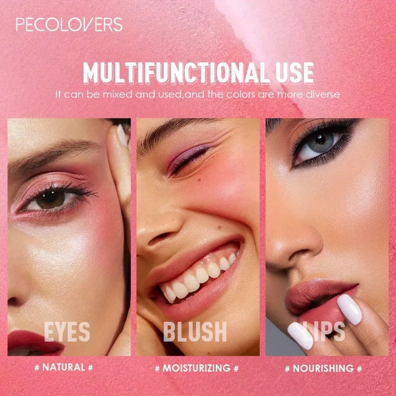 PECOLOVERS Waterproof Cream Blush – Long-Lasting All Skin Tones Cream Blush Qme