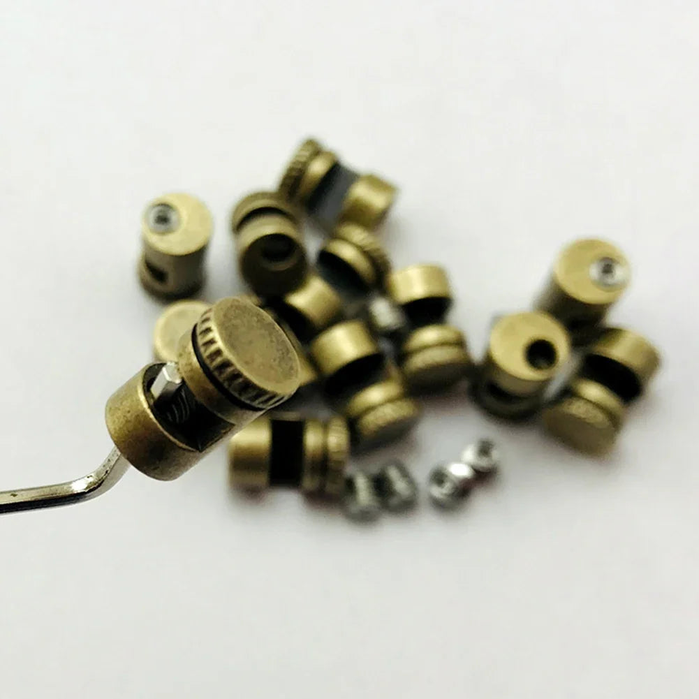 CNC Stainless Steel Push Button Kit with Hex Wrench & Screws Knife Upgrade Kit Qme