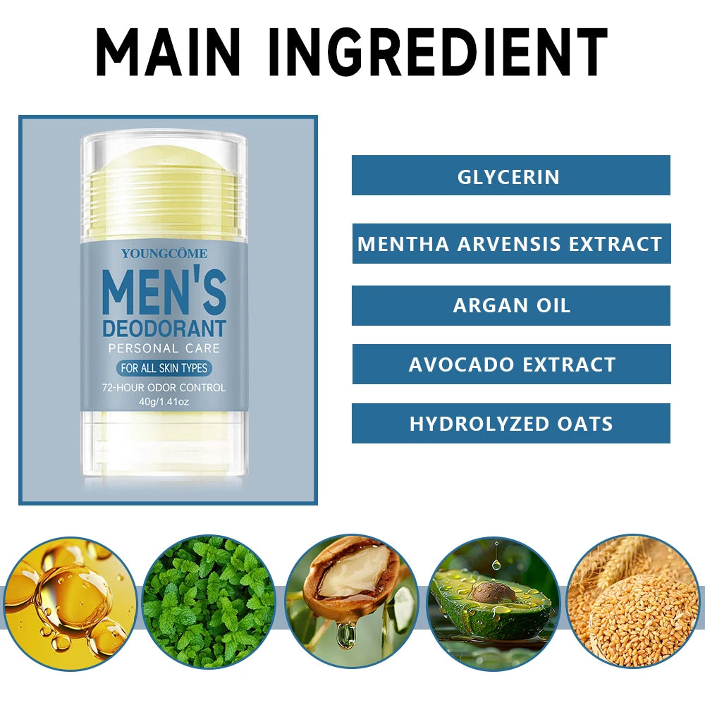 YOUNGCOME Men Deodorant Stick – All-Day Freshness Men's Deodorant Stick Qst