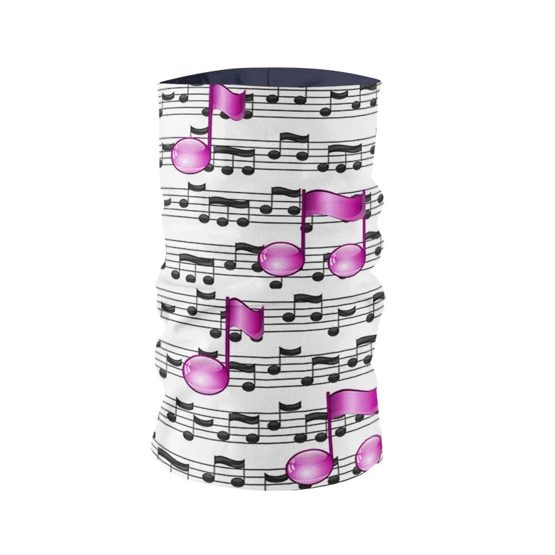 Skull Pumpkin Musical Note 3D Print Turban Scarf | Women Novelty Print Scarf Qme
