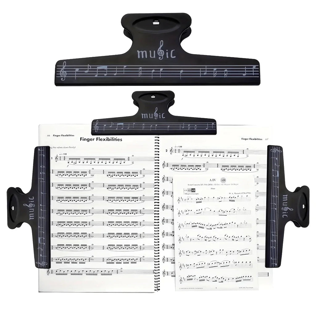 Music Note Sheet Clip Page Holder Clamp – Piano & Guitar Music Sheet Clip Qme