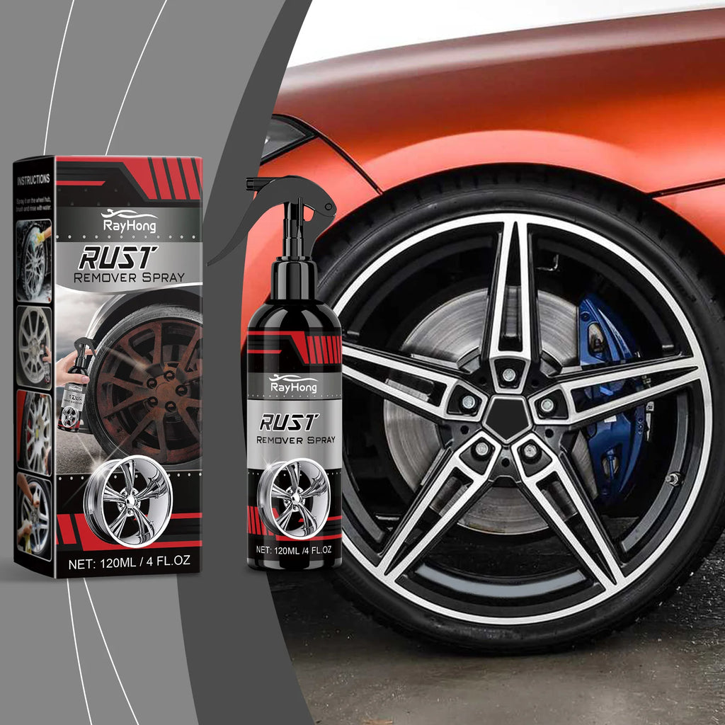 RayHong Wheel Rust Removal & Hub Cleaning Spray 120ml Wheel Cleaning Spray Qst