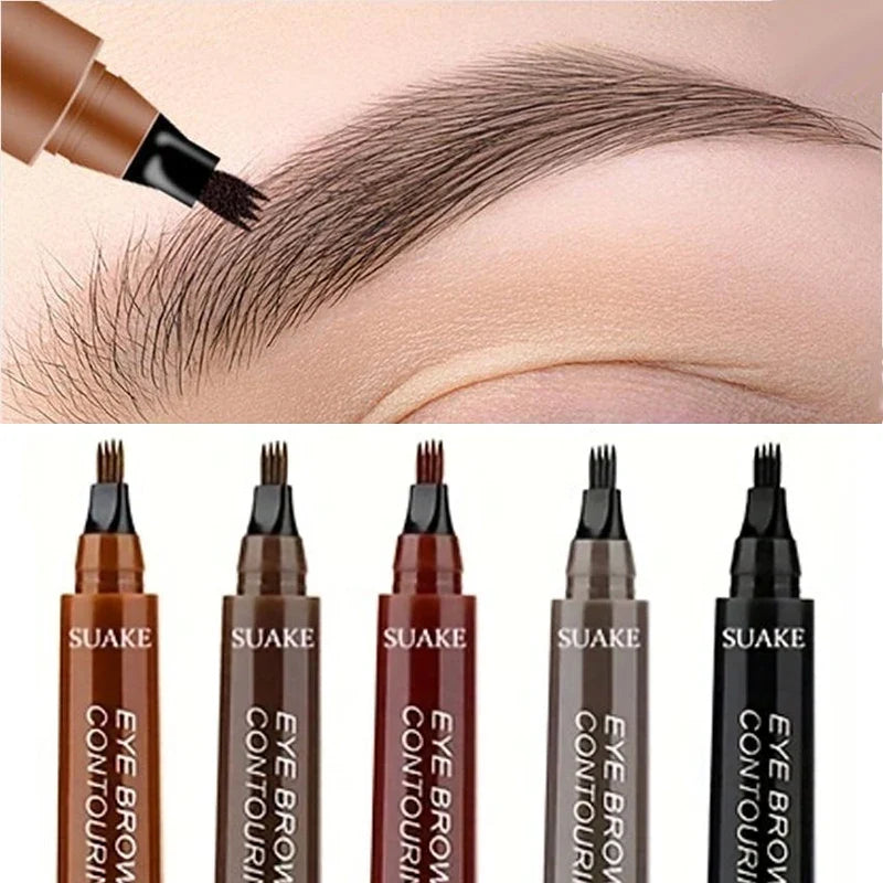 Qme 5-Color Long-Lasting Eyebrow Pencil – Beginner Friendly Eyebrow Pencil Qme