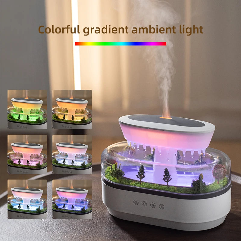 Raindrop Ultrasonic Aroma Humidifier & Essential Oil Diffuser Aroma Humidifier Diffuser Qst