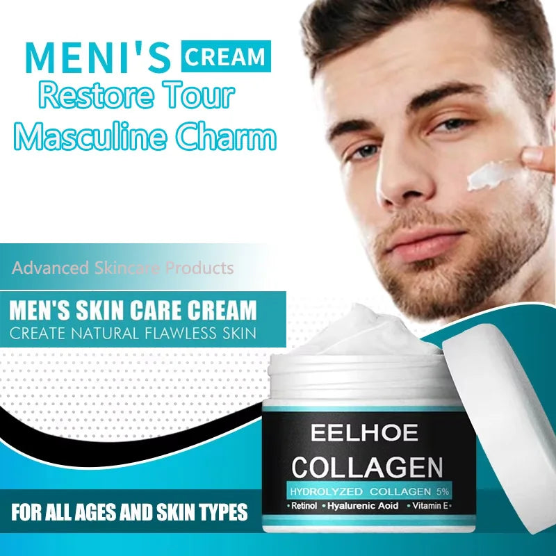 YOUNGCOME Men's Collagen Face Cream – Firming & Hydrating Men's Face Cream Qst