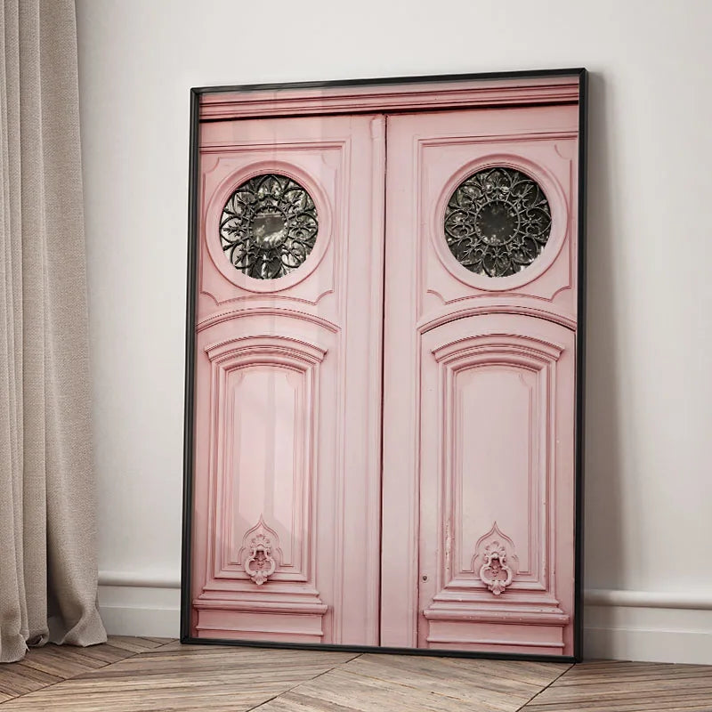 Paris Tower Cherry Blossom Canvas Wall Art – Nordic Poster Canvas Wall Art Qst G 30x40cm Unframed