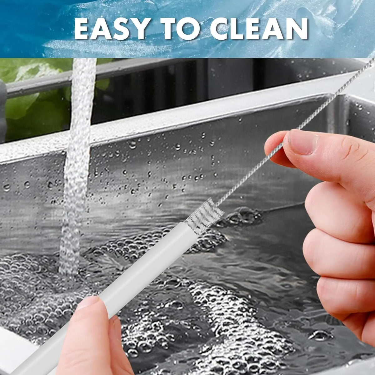 Reusable Straws & Cleaning Brush for Stanley IceFlow 30oz Reusable Straws Set Qme