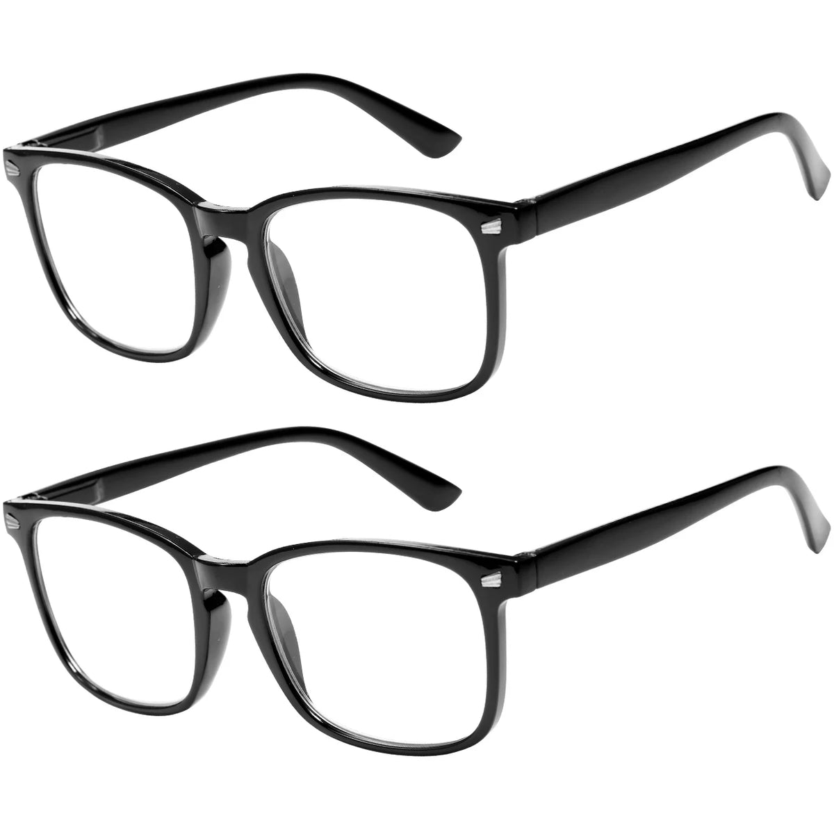VOPHA L17 Autofocus HD Reading Glasses – Unisex Square Frame Reading Glasses Qst 2PCS-Black