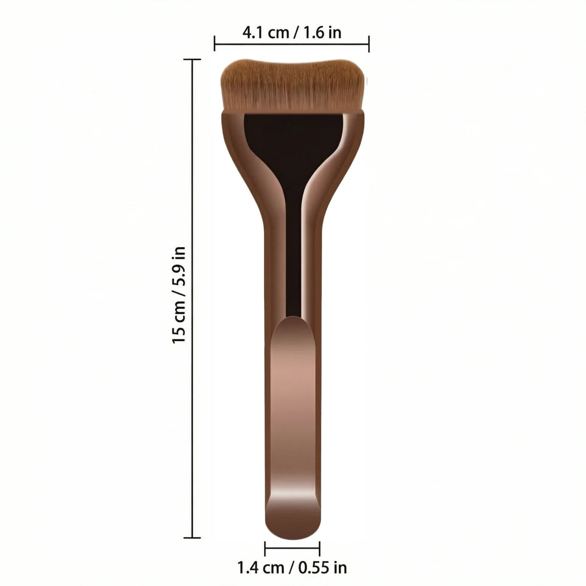 Ultra-Thin Wide-Edge Powder Foundation Brush | Soft Bristles Foundation Makeup Brush Qme