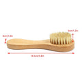 Natural Bristle Face Brush – Exfoliating Tool, Bamboo Handle Facial Cleansing Brush Qme one size