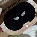 Vintage Angel Wings Stud Earrings – Punk Metal Studs for Women Stud Earrings Qme Default Title