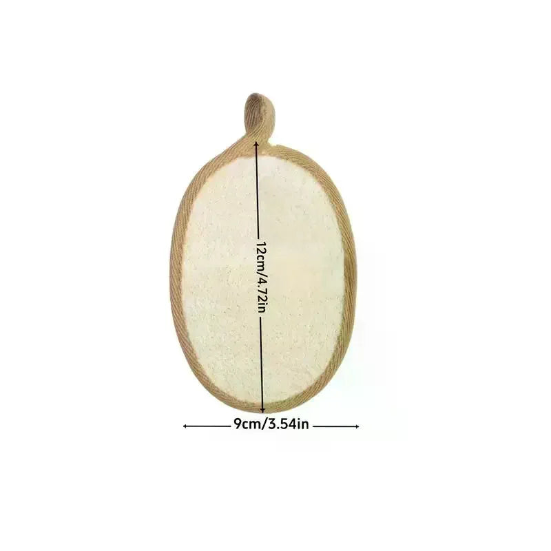 Natural Loofah Body Scrubber – Soft Exfoliating Shower Sponge Loofah Body Scrubber Qme