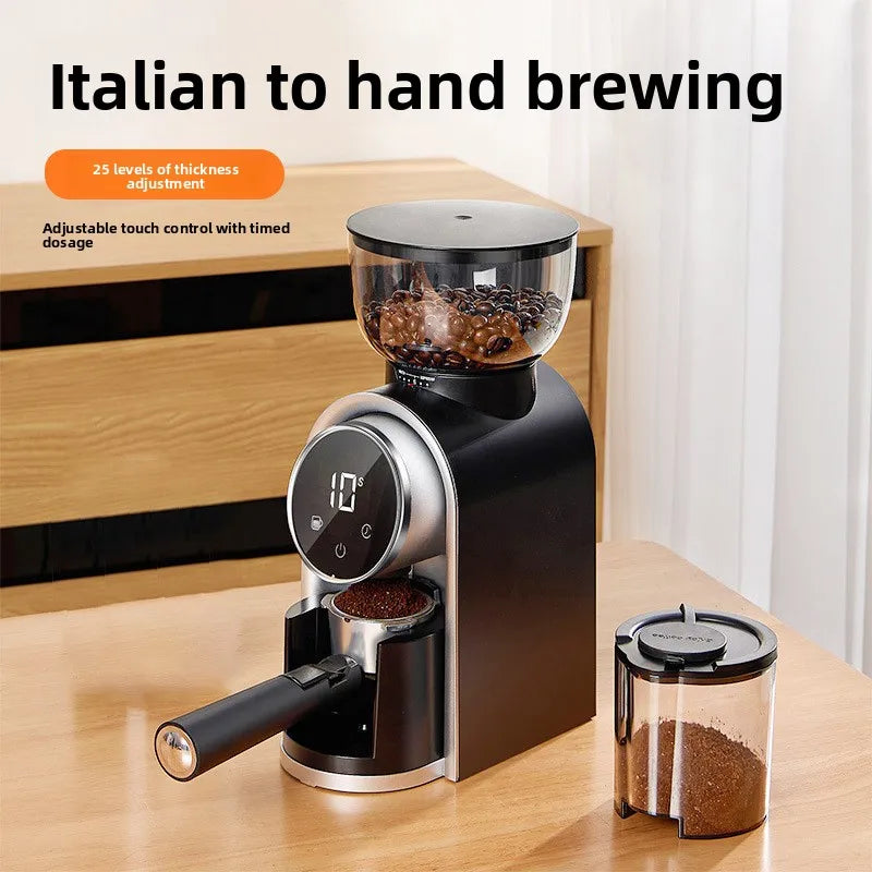 HAOYUNMA Smart Electric Espresso Grinder with LCD Display Electric Coffee Grinder Qst