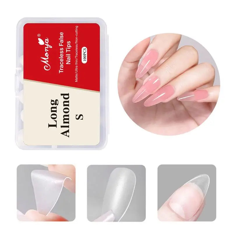 Thin Press-On Fake Nails DIY Easy Removal – 12 Colors Press-On Nail Set Qme