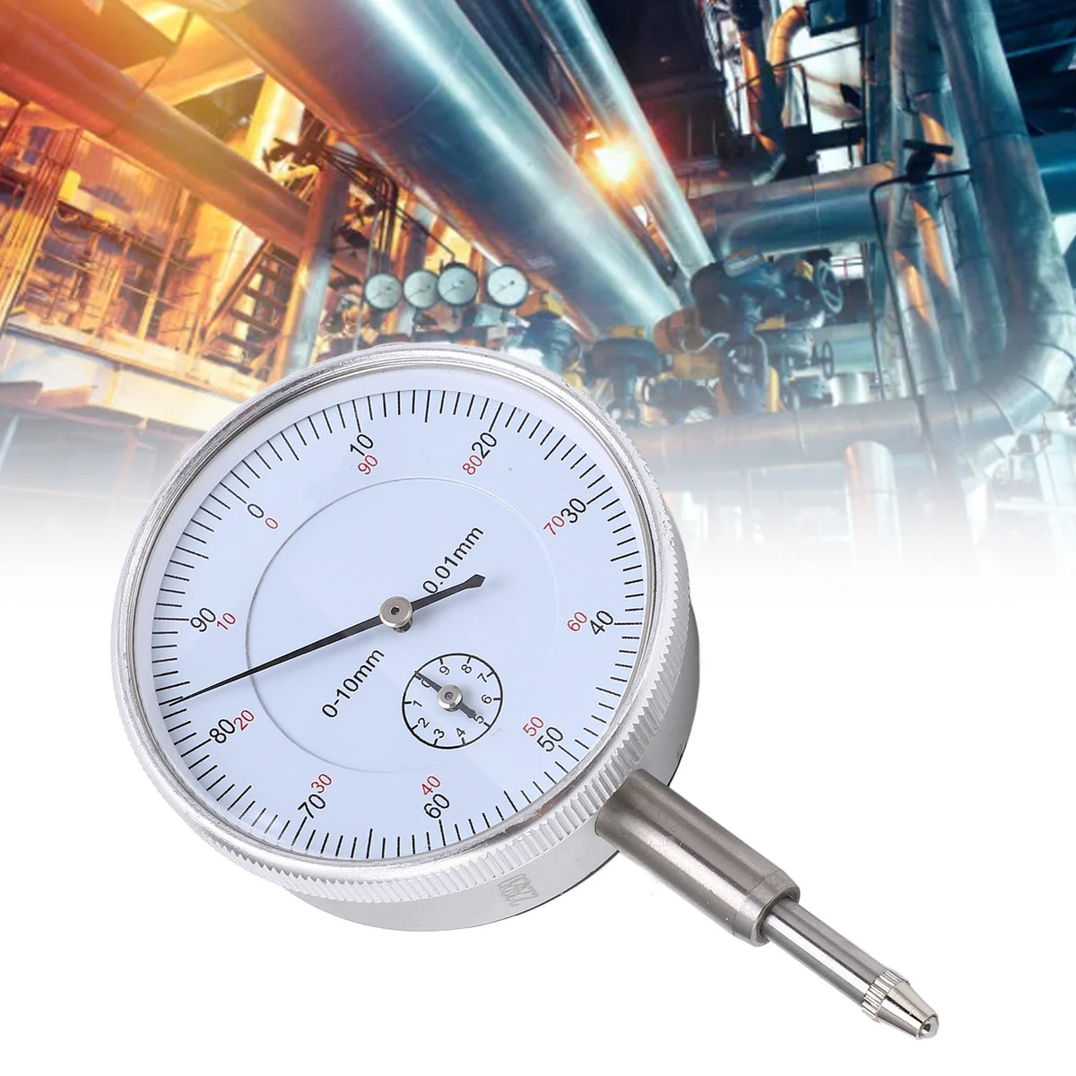 Dial Test Indicator 0.01mm Brass Sleeve Shockproof Gauge Dial Test Indicator Qst