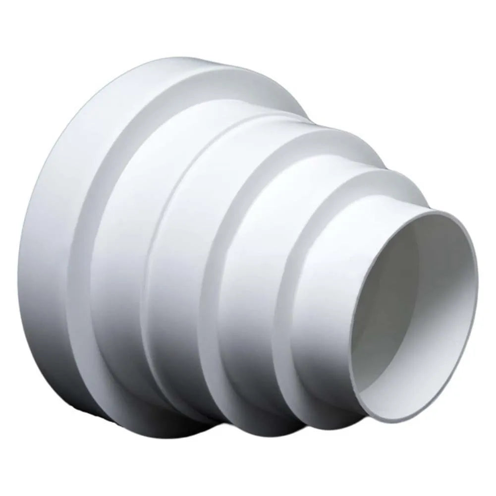 Duct Reducer Pipe Connector Extractor Fan 80 100 120 125mm Duct Reducer Connector Qme