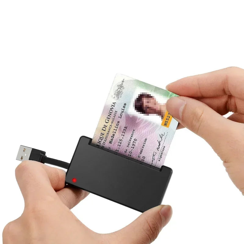 USB 2.0 Smart Card Reader – EMV, CAC, ID & Bank Cards USB Smart Card Reader Qme