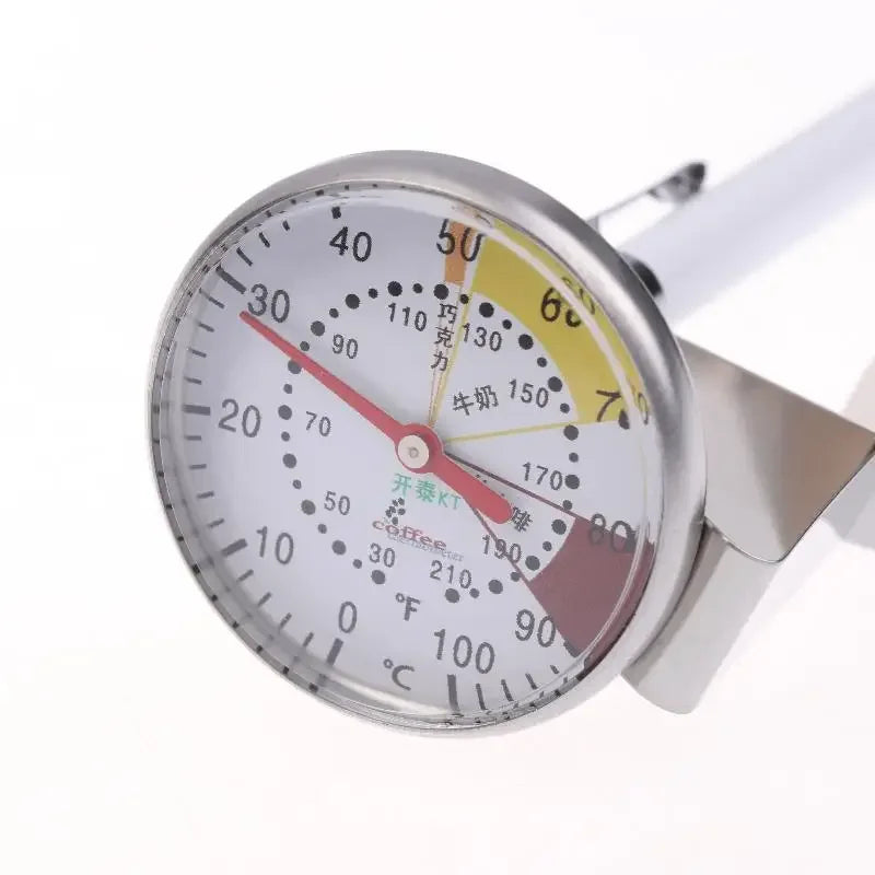 Mechanical Dial Kitchen Thermometer – Food, Milk & Coffee Probe Kitchen Thermometer Qme