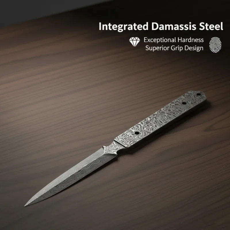 Swayboo Damascus Steel Tea Knife Blank – DIY Tea Cake Tool Tea Knife Blank Qst