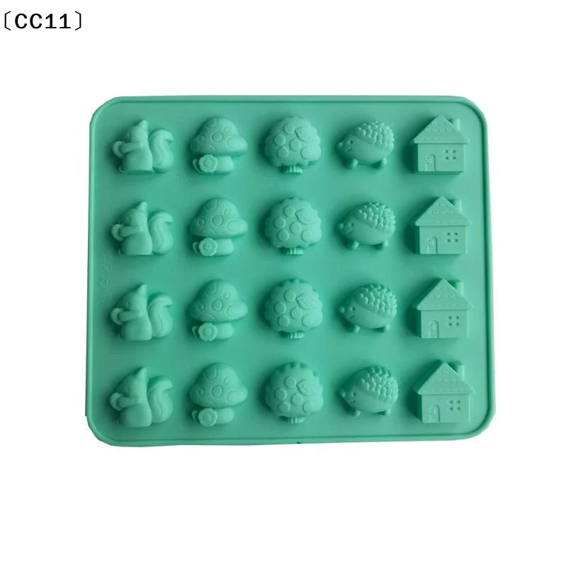 Silicone Baking Mold – Mushroom Hedgehog Squirrel House Silicone Baking Mold Qme