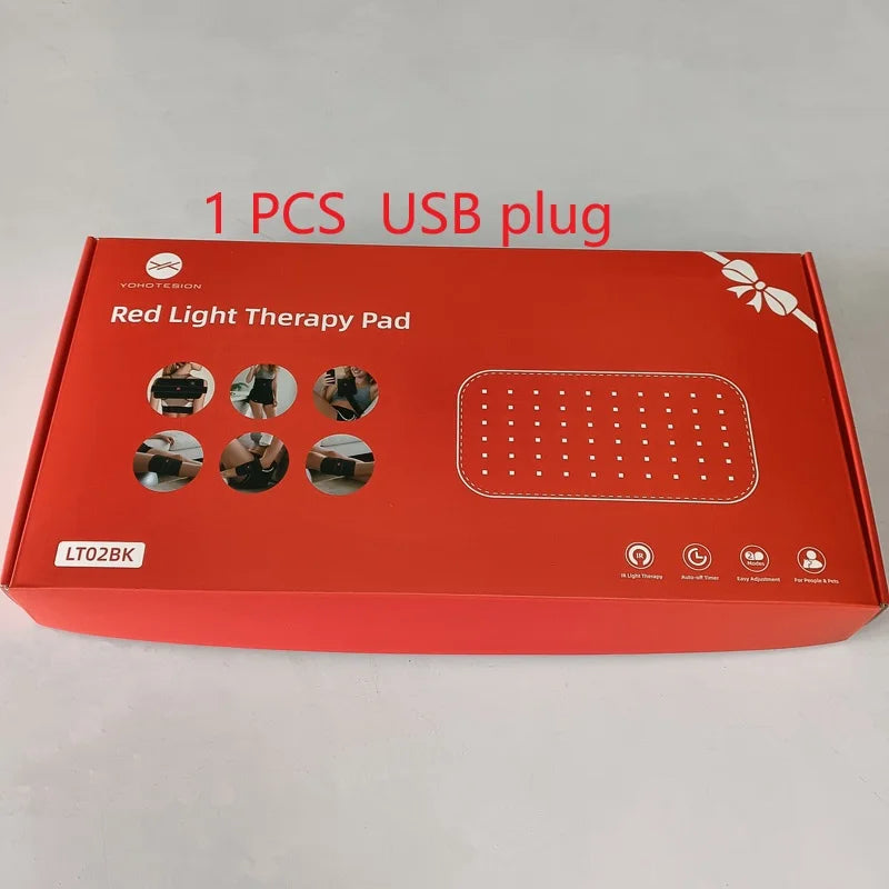 60-LED Red Light Therapy Wrap Belt 660nm 850nm USB Red Light Therapy Belt Qst USB Plug