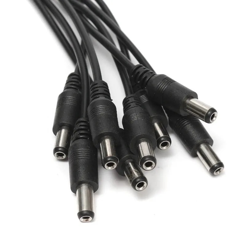 ESCAM DC 12V 5A Power Adapter 8-Way Splitter Cable for CCTV CCTV Power Adapter Qme
