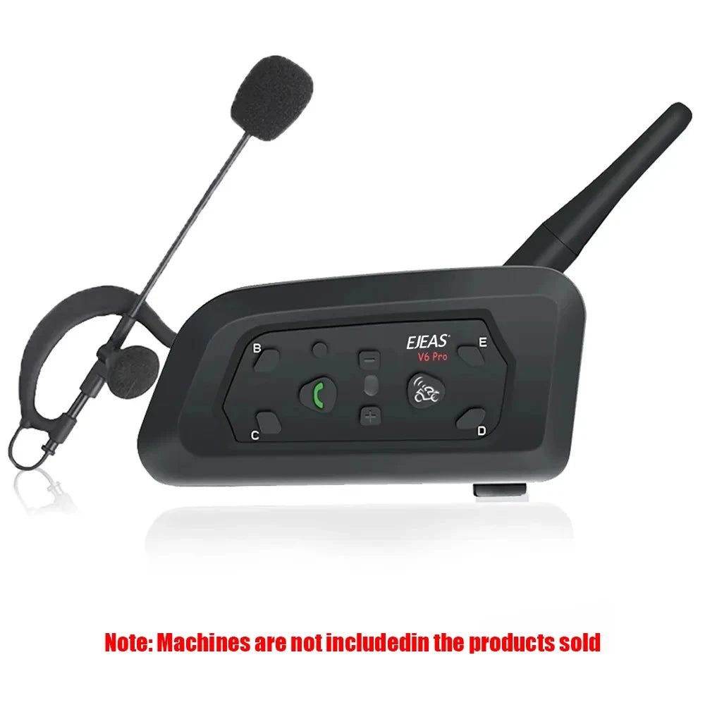 EJEAS V6C PRO+ Full Duplex Referee Earhook Headset Type-C Intercom Headset Qst