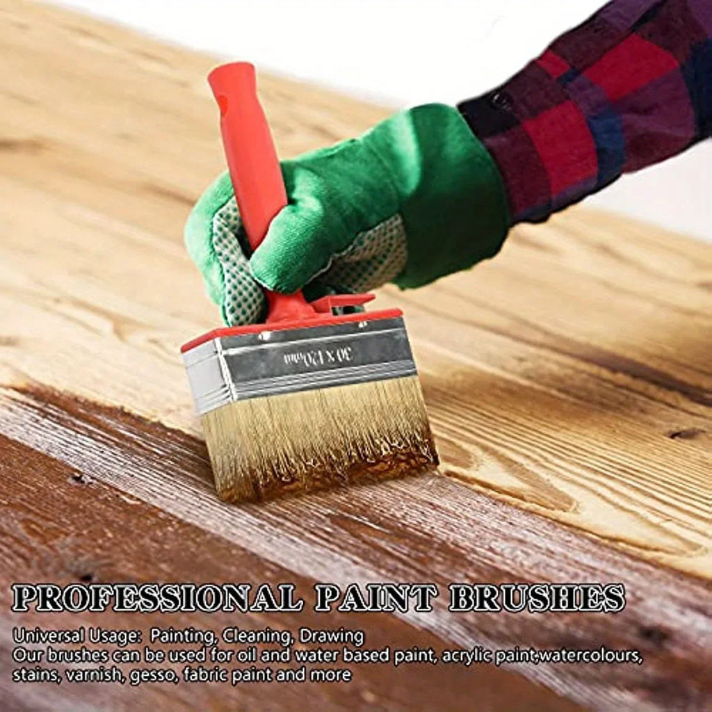 Large Paint Brush – Smooth Even Coverage for Walls, Doors & Wood Paint Brush Qme 1pc
