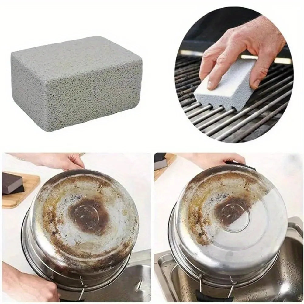 BBQ Grill Cleaning Pumice Stone Brick Set of 5 | Grease Remover Grill Cleaning Brick Qme
