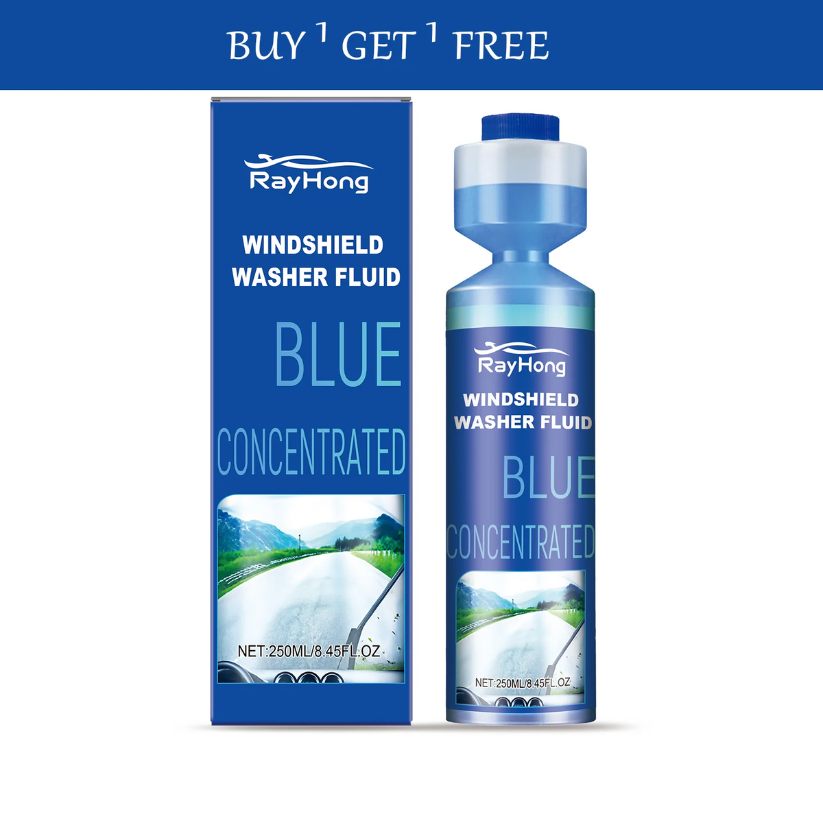 Rayhong Windshield Washer Fluid – Anti-Fog Oil Film Cleaner Windshield Washer Fluid Qst 500ml