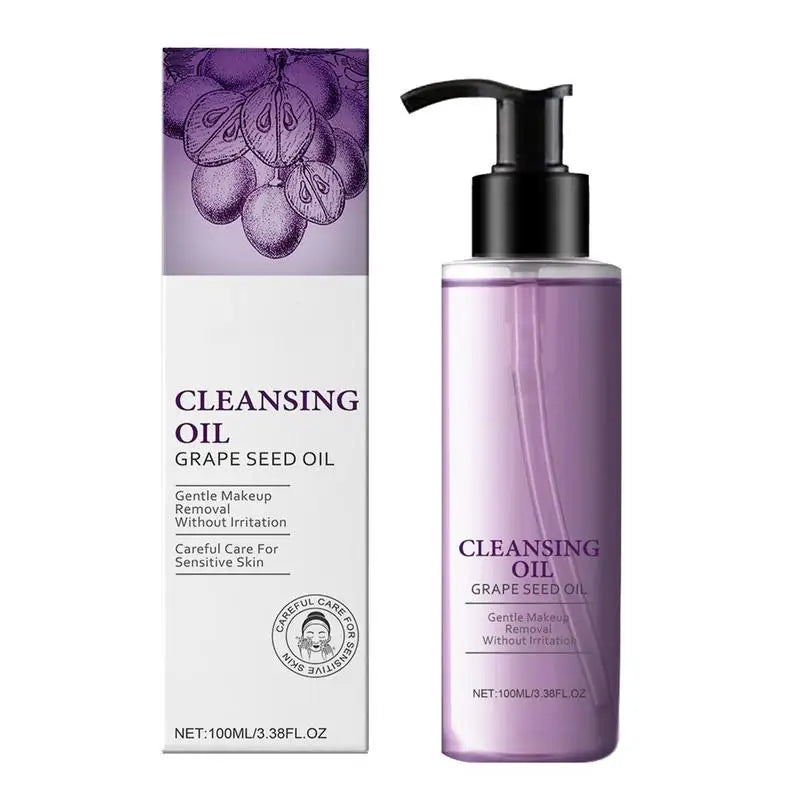 Grape Facial Cleansing Oil – Non-Greasy Moisturizing Remover Facial Cleansing Oil Qme